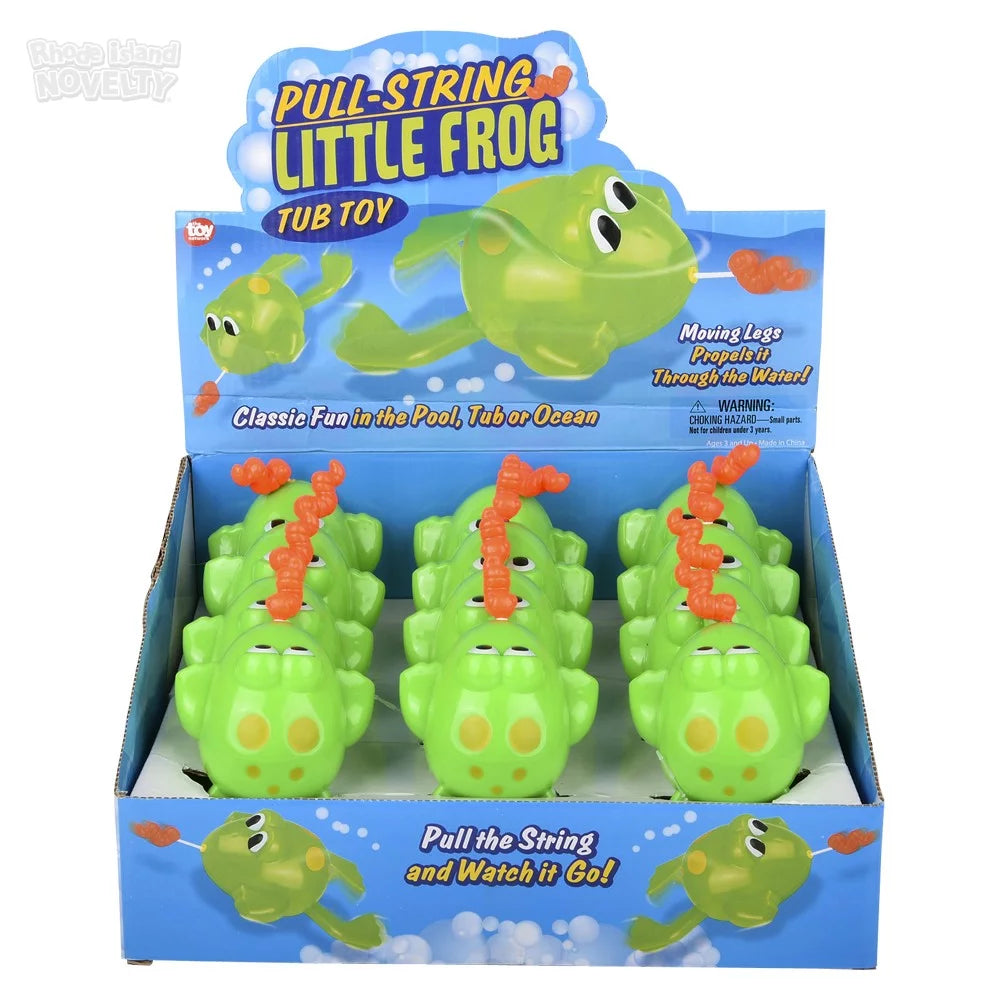 6.5 Pull-String Frog Bath Toy