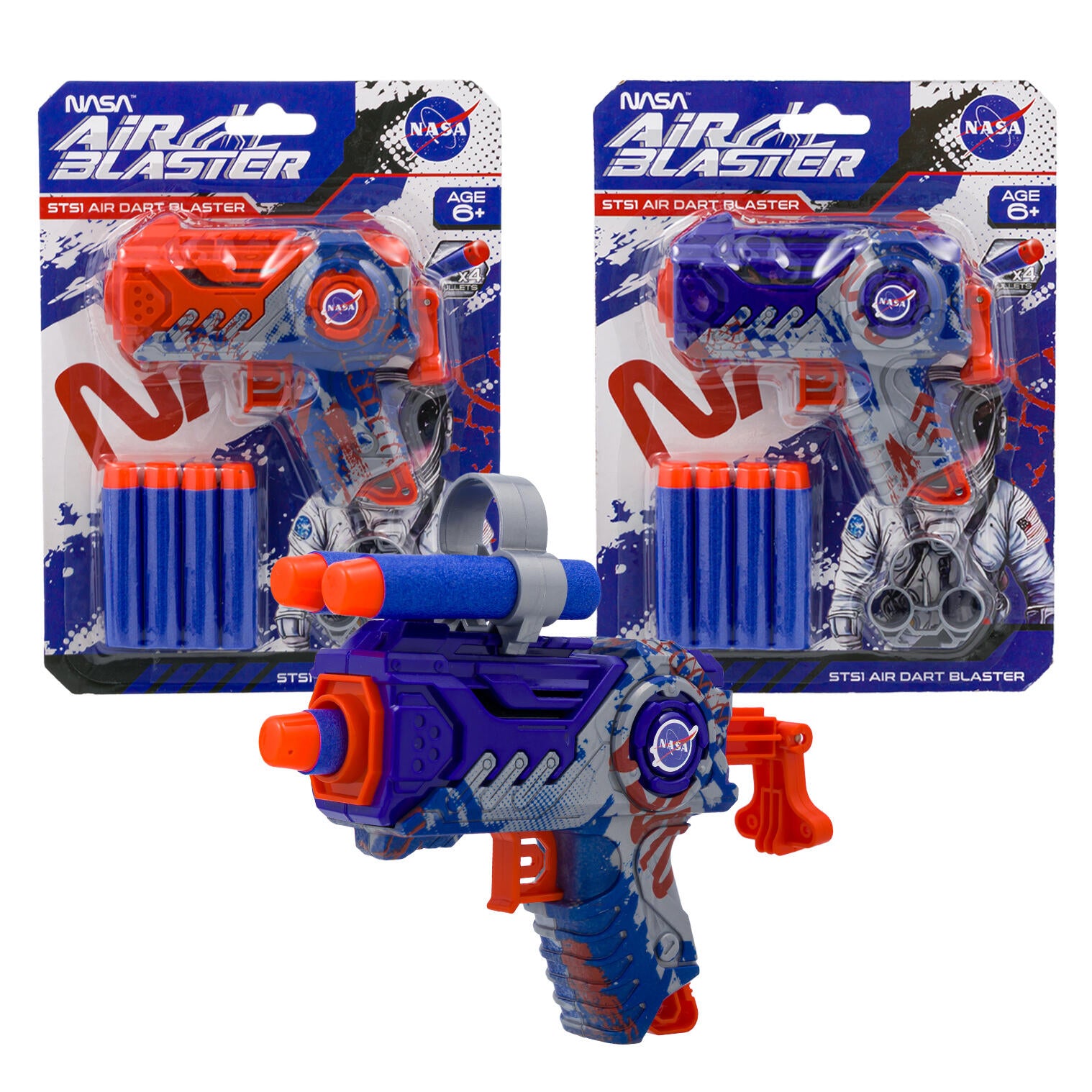 NASA STS1 Air Dart Blaster, Assorted