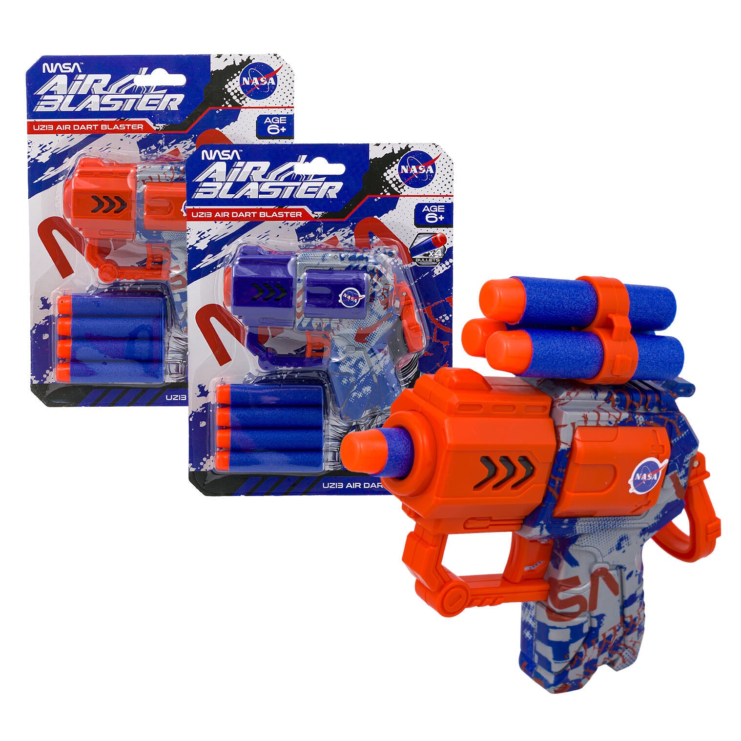 NASA UZI3 Air Dart Blaster, Assorted