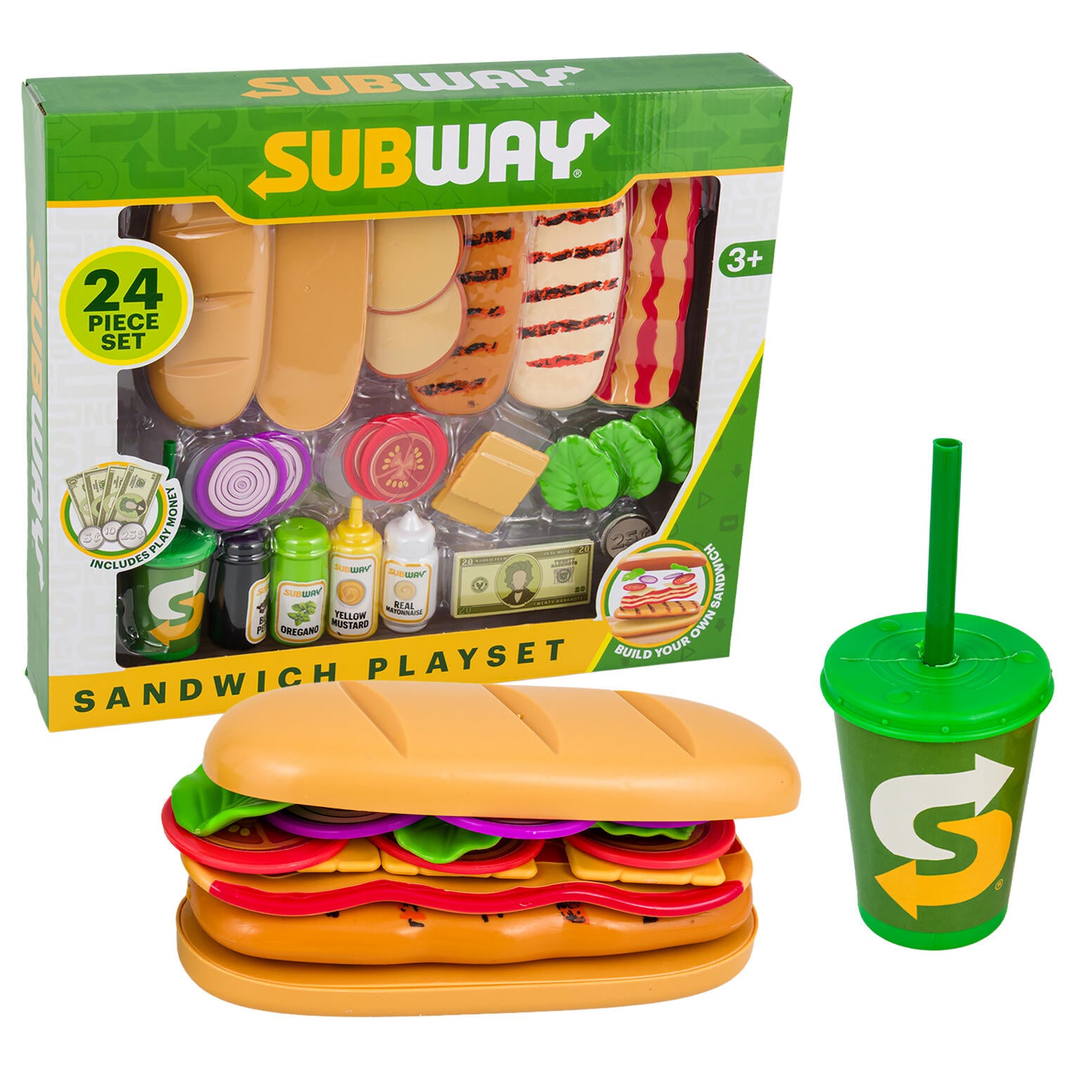 Subway Sandwich Playset, 24 Pieces