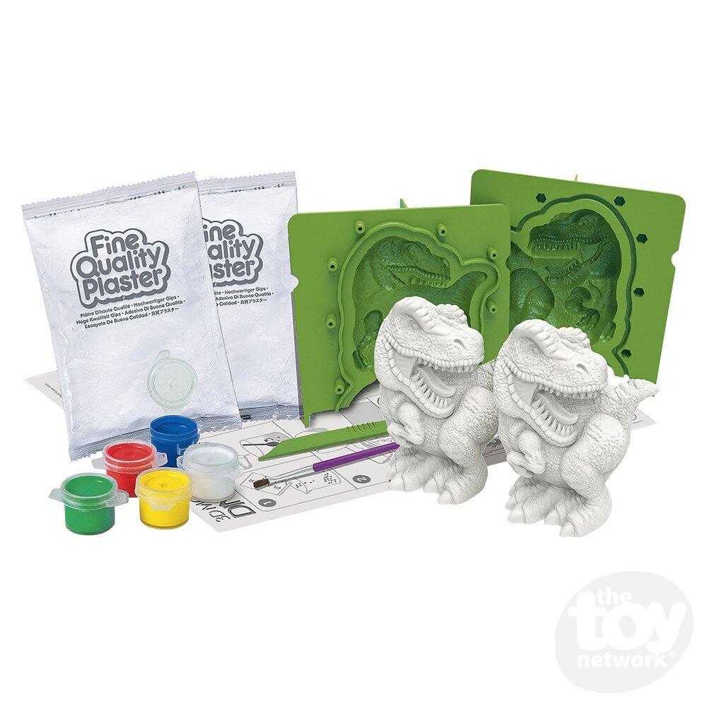 The Toy Network-3D Mould & Paint - Dinosaurs-4M-04777-Legacy Toys