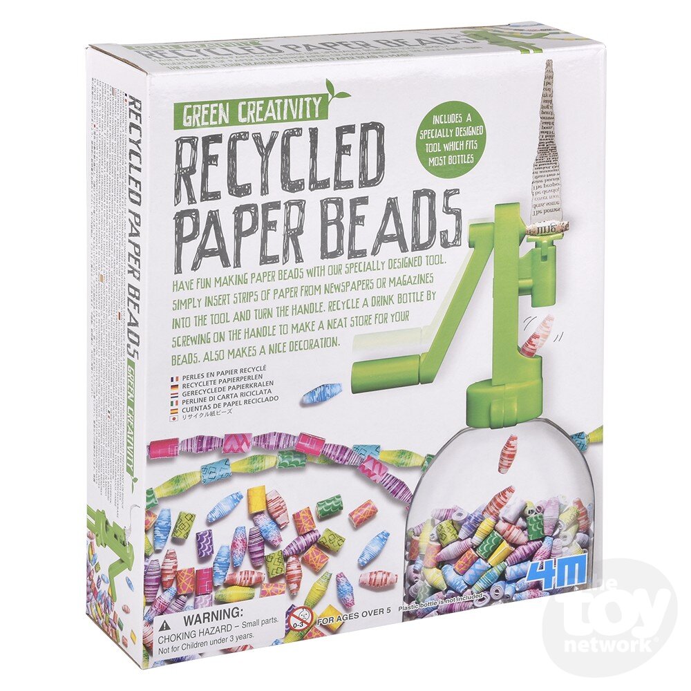 The Toy Network-Green Creativity - Recycled Paper Beads-4M-04588-Legacy Toys