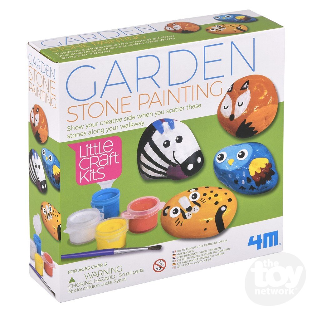 The Toy Network-Little Craft - Garden Stone Painting-4M-04766-Legacy Toys