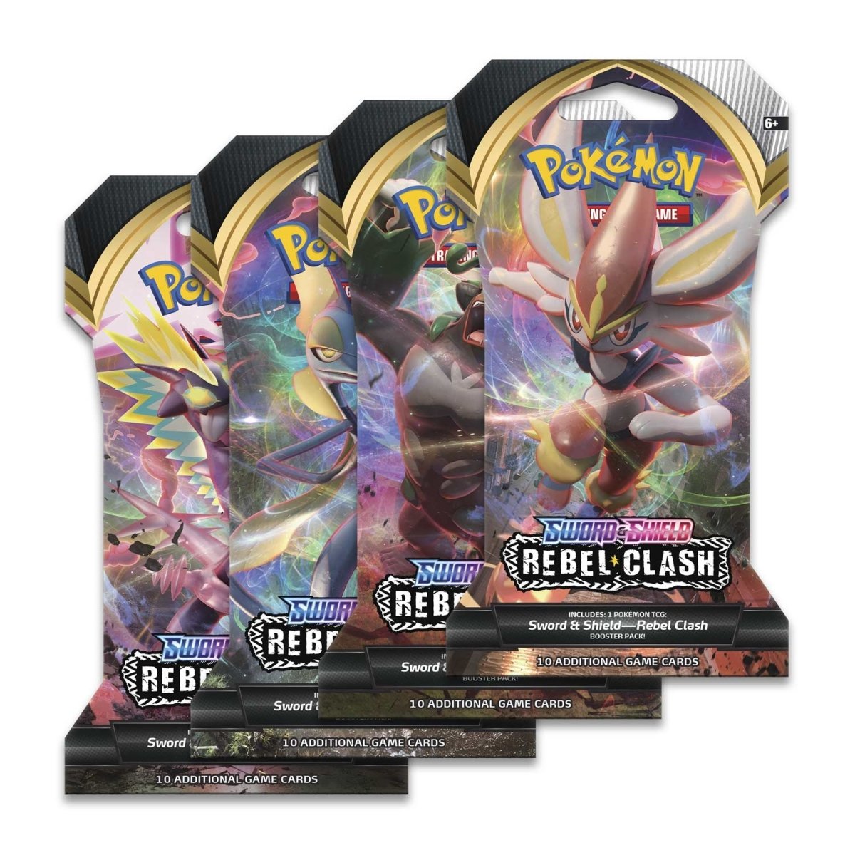 ACD Distribution-Pokemon TCG: Sword & Shield: Rebel Clash - Booster Pack-80681-Legacy Toys