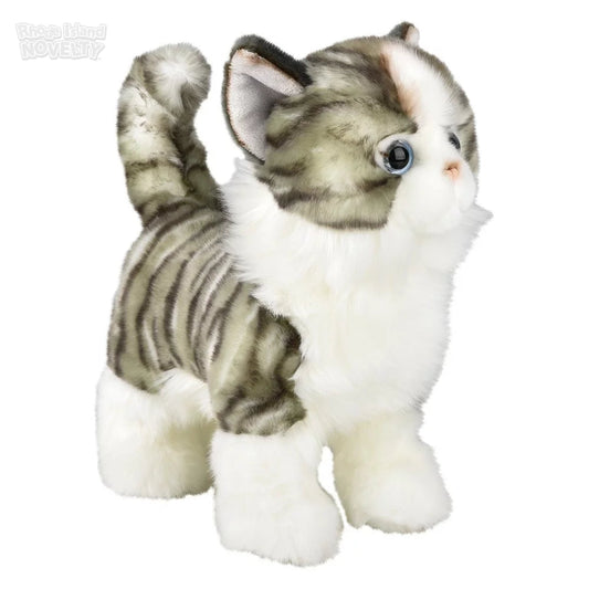 The Toy Network-12" Heirloom Standing Tabby Cat-AP-HSTTC-Legacy Toys