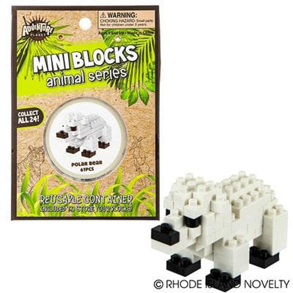 The Toy Network-Mini Blocks - Polar Bear 61 Pieces-AM-MBPOL-Legacy Toys