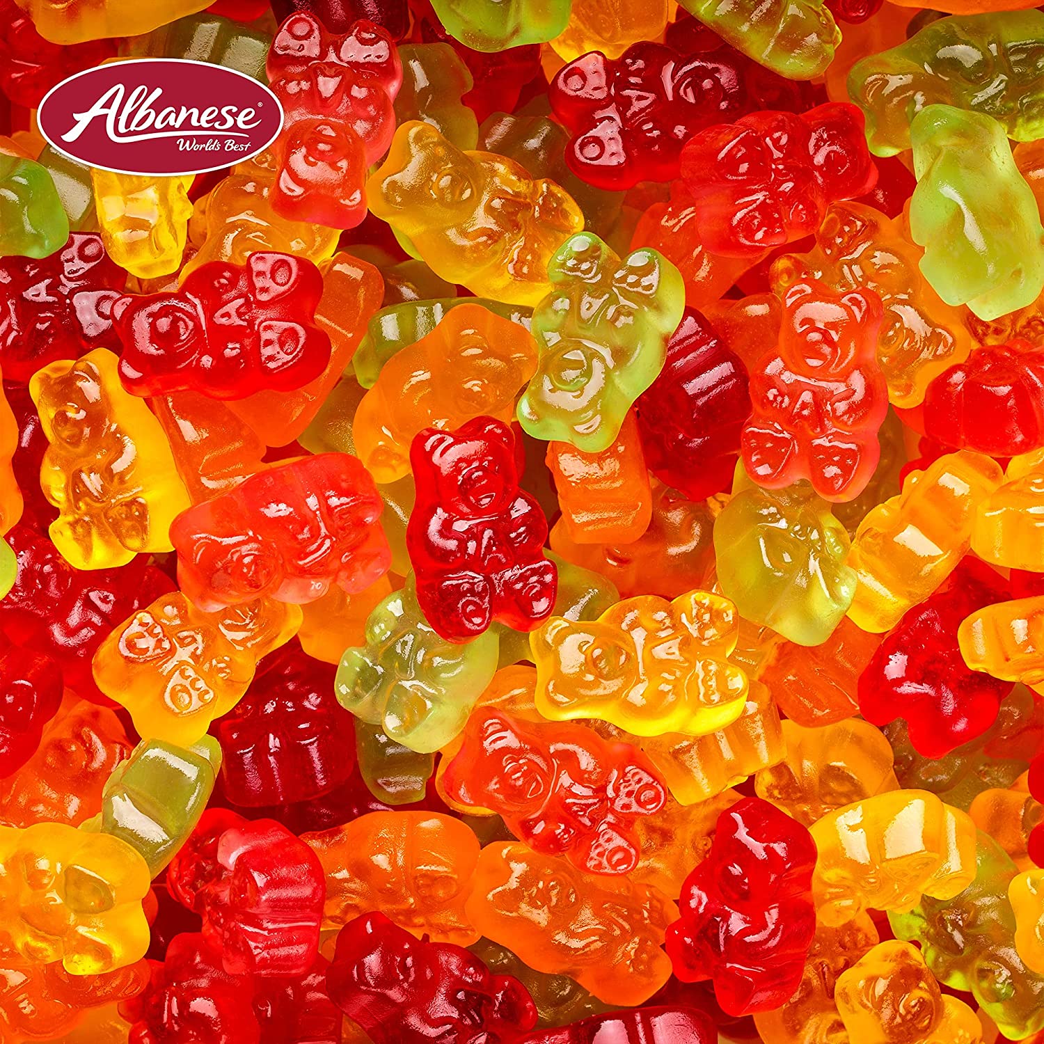 Albanese Confectionery-5 Natural Flavor Gummi Bears 5 lb. Bag-50270-Legacy Toys