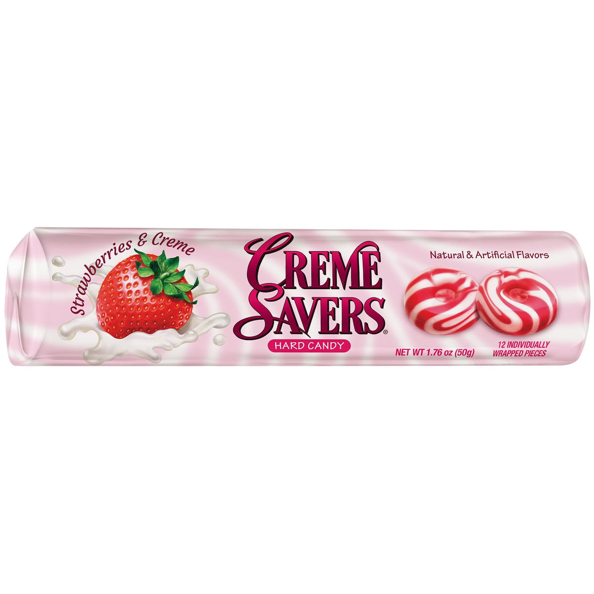 Albanese Confectionery-Creme Savers® Strawberries and Creme Roll 24ct-103699-Single-Legacy Toys