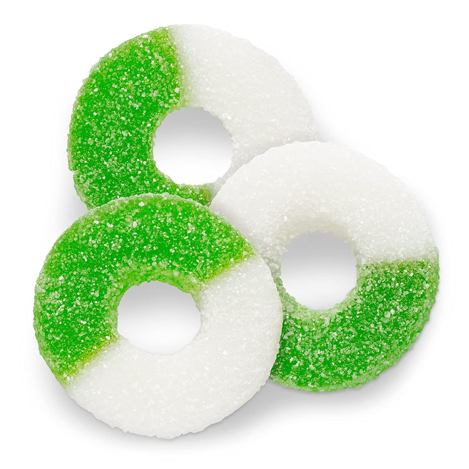 Albanese Confectionery-Gummi Apple Rings 4.5 lb. Bag-50128-Legacy Toys