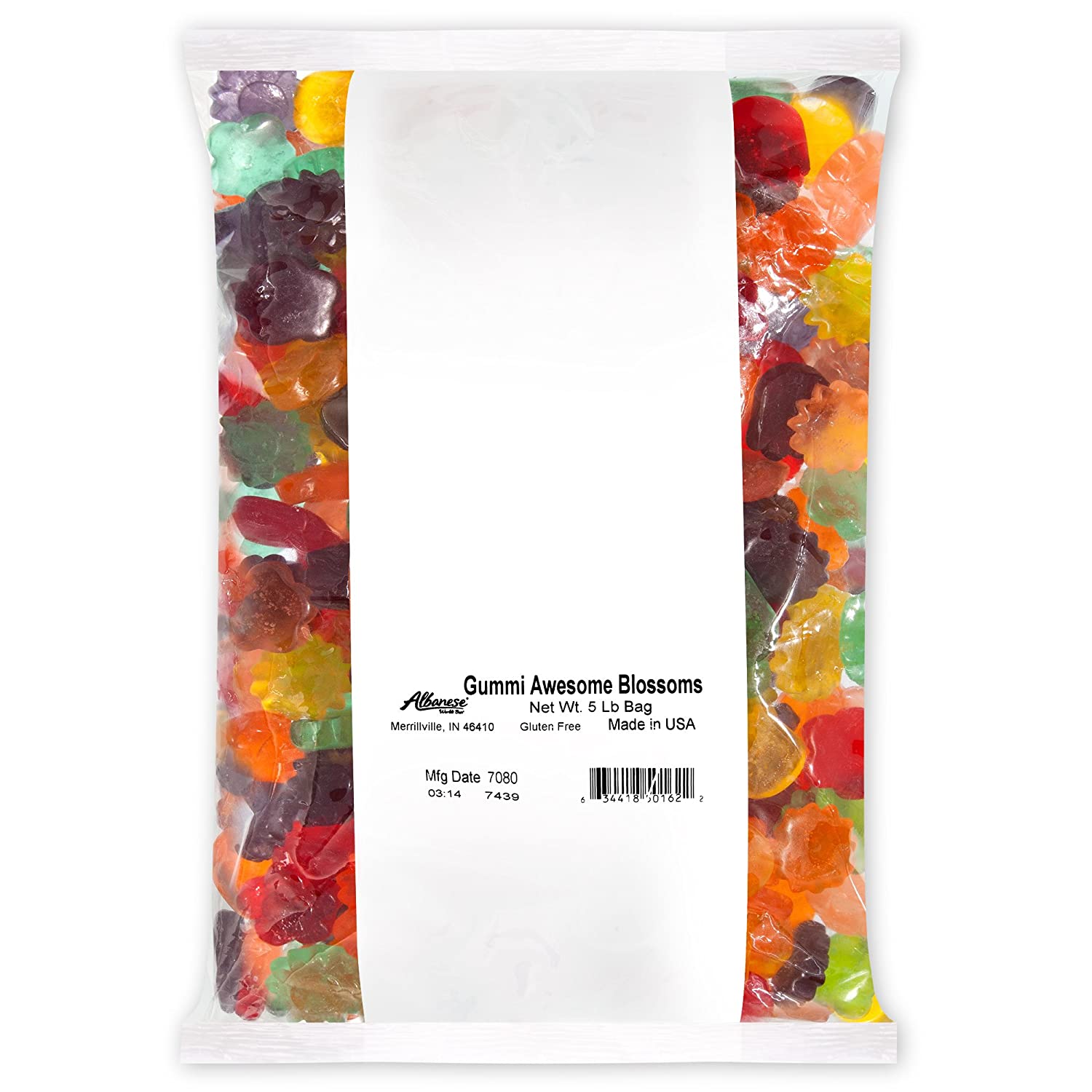 Albanese Confectionery-Gummi Awesome Blossoms 5 lb. Bag-50162-Legacy Toys