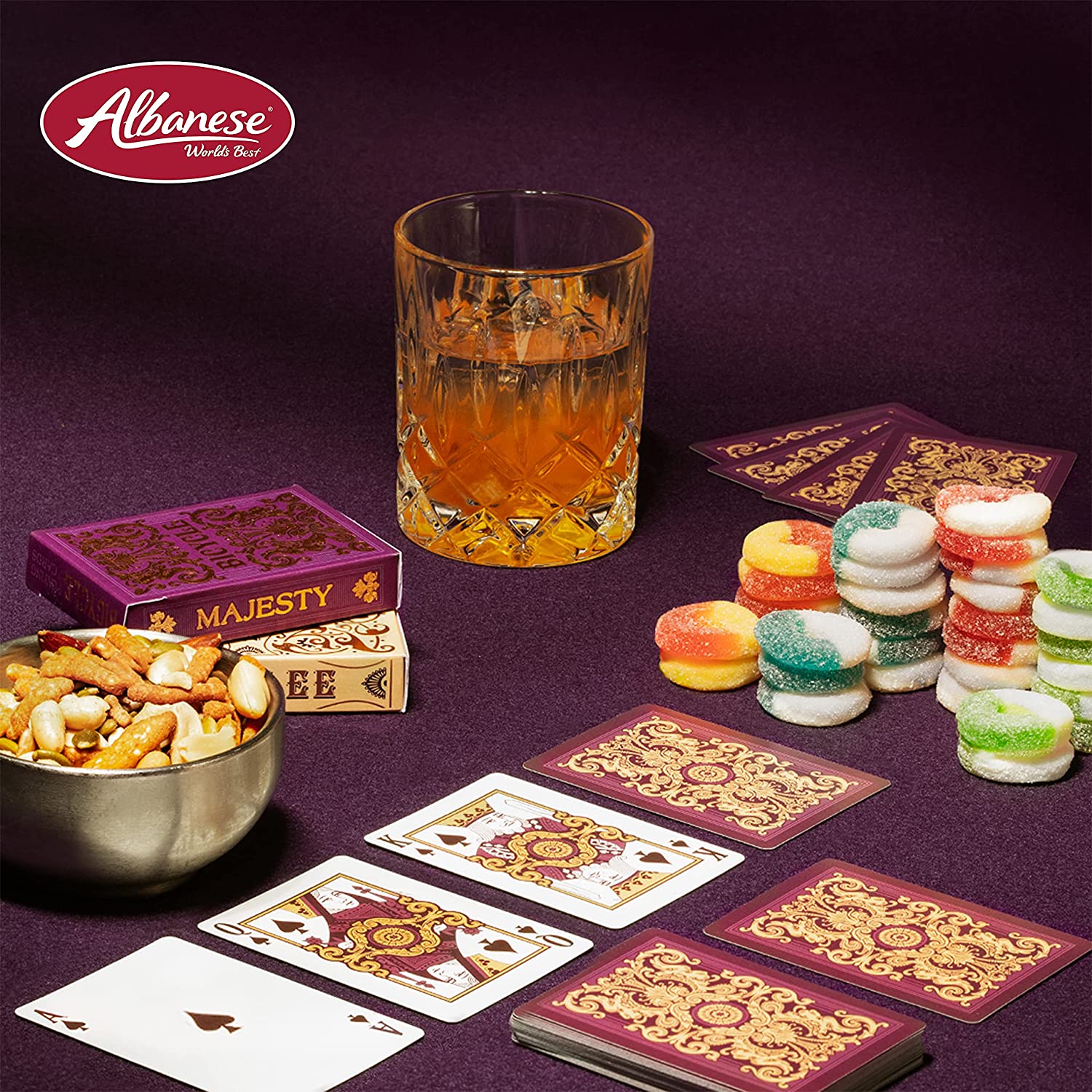 Albanese Confectionery-Gummi Blue Raspberry Rings 4.5 lb. Bag-50131-Legacy Toys