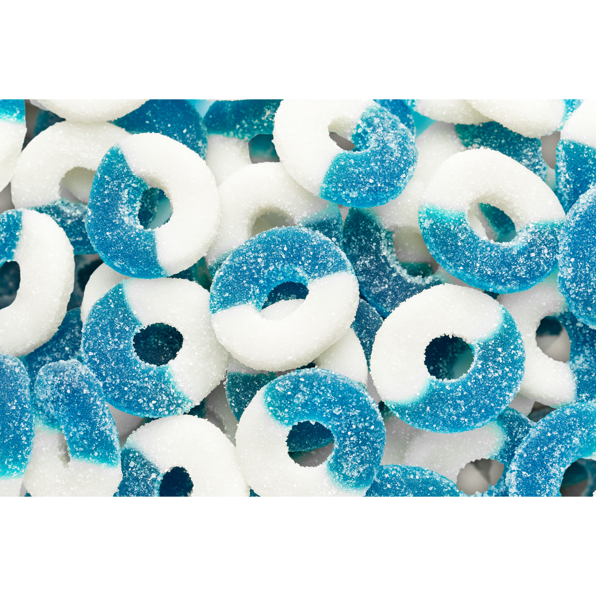 Albanese Confectionery-Gummi Blue Raspberry Rings 4.5 lb. Bag-50131-Legacy Toys