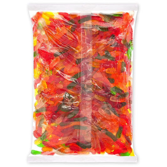 Albanese Confectionery-Mini Assorted Fruit Gummi Worms 5 lb. Bag-50137-Legacy Toys