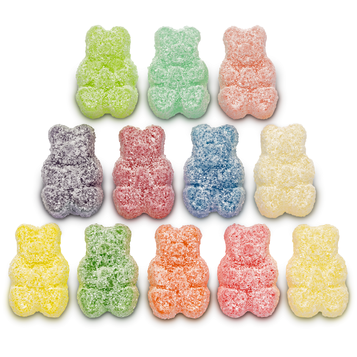 Albanese Confectionery-Sour 12 Flavor Gummi Bears 7 oz. Peg Bag-53328-Legacy Toys