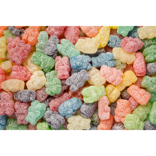 Albanese Confectionery-Sour 12 Flavor Gummi Bears 7 oz. Peg Bag-53328-Legacy Toys