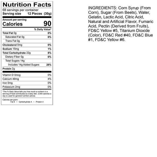 Albanese Confectionery-Sour Gummi Poppers 4.5 lb. Bag-50126-Legacy Toys