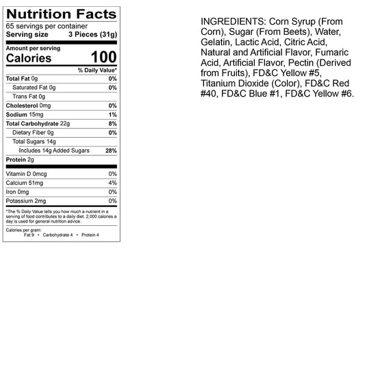 Albanese Confectionery-Sour Mini Neon Gummi Worms 4.5 lb. Bag-50124-Legacy Toys