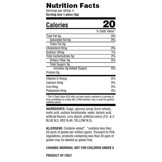 Albanese Confectionery-Zotz Strings - Cherry, Apple, Watermelon--Legacy Toys