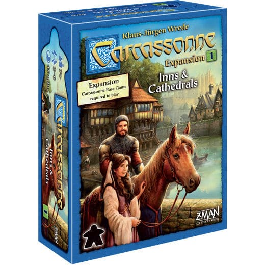 Asmodee-Carcassonne Expansion 1: Inns and Cathedrals New Edition-ZM7811-Legacy Toys