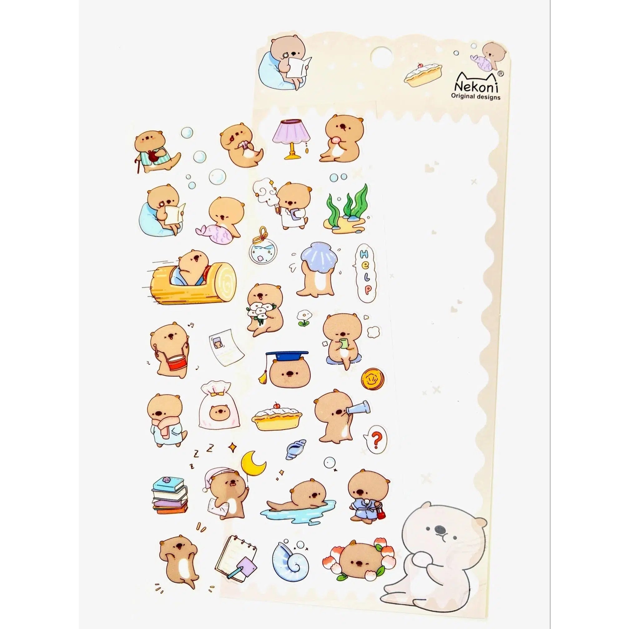 BC Mini-Otter Flat Stickers-50765-Legacy Toys