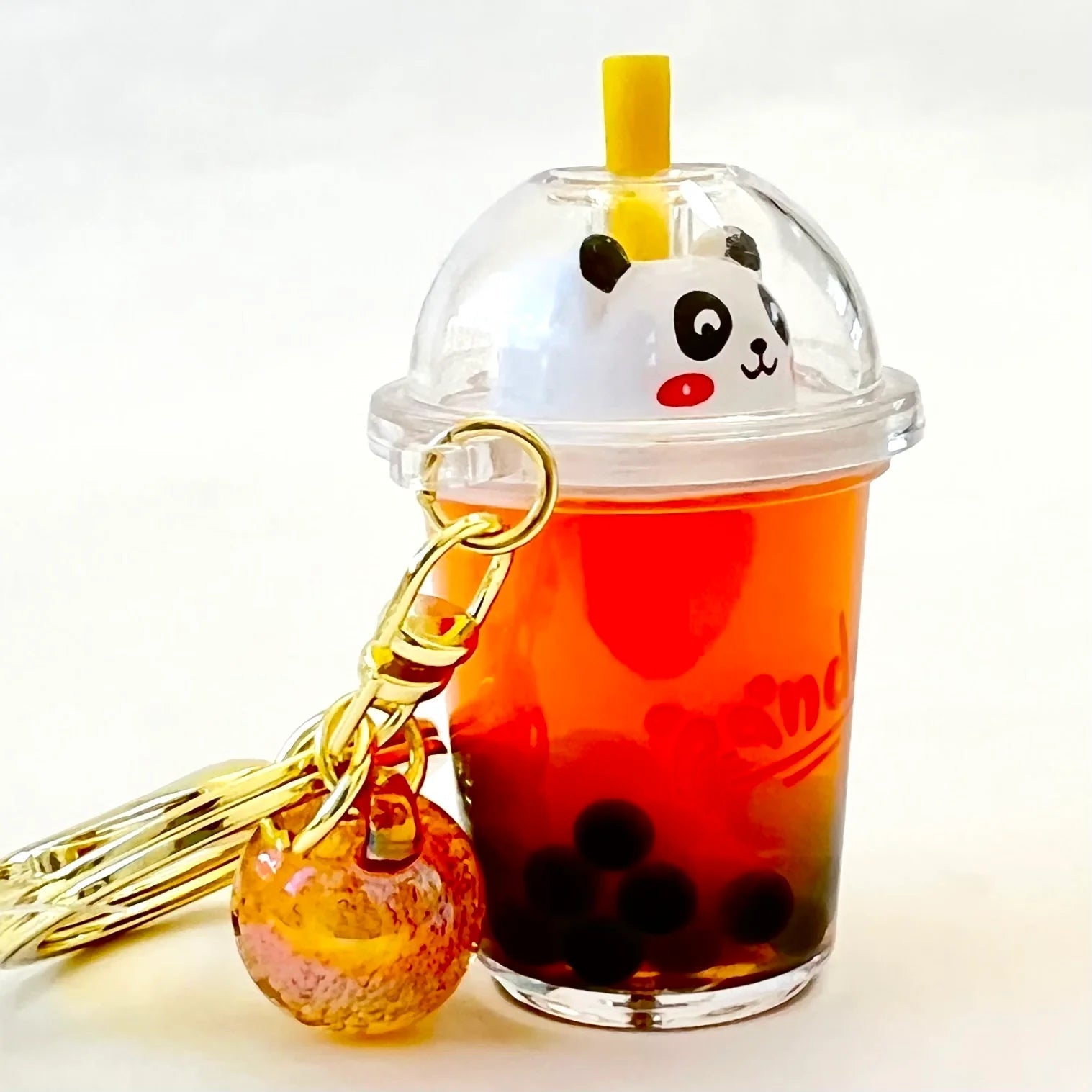 BC Mini-Panda Boba Tea Floaty Key Charm-12070-Legacy Toys