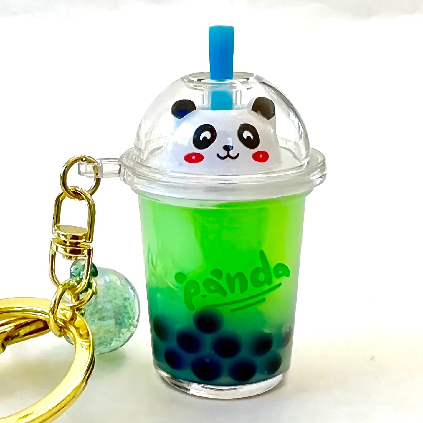 BC Mini-Panda Boba Tea Floaty Key Charm-12070-Legacy Toys