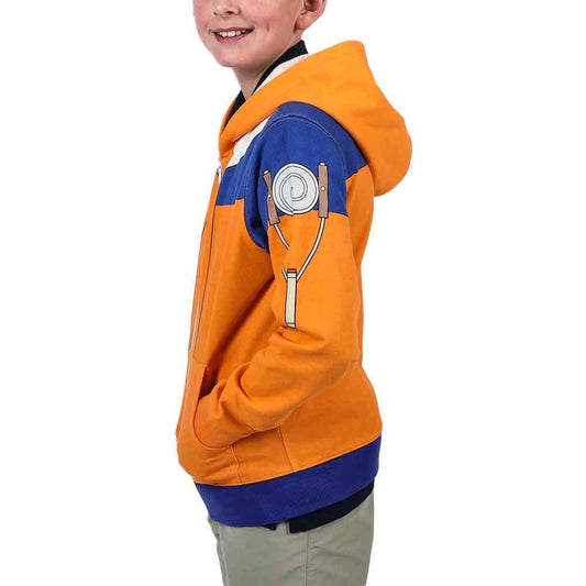 Bio World-Naruto Uzumaki Cosplay Youth Hoodie--Legacy Toys
