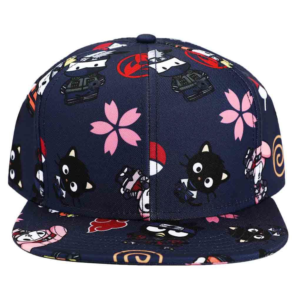 Bio World-Sanrio x Naruto Limited Edition AOP Flat Bill Snapback Hat-SB9UTANSCPP00-Legacy Toys