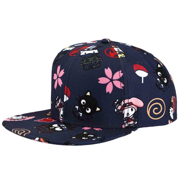 Bio World-Sanrio x Naruto Limited Edition AOP Flat Bill Snapback Hat-SB9UTANSCPP00-Legacy Toys