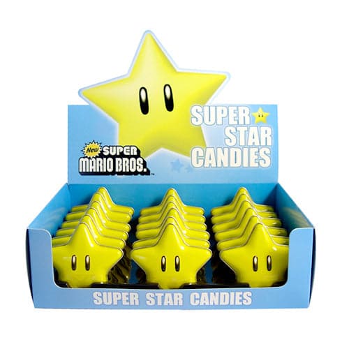 Boston America-Nintendo Super Star Sours Candies-17229-Box of 18-Legacy Toys