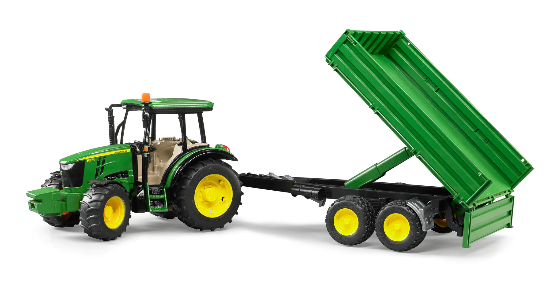 Bruder-John Deere 5115M with Trailer-09816-Legacy Toys