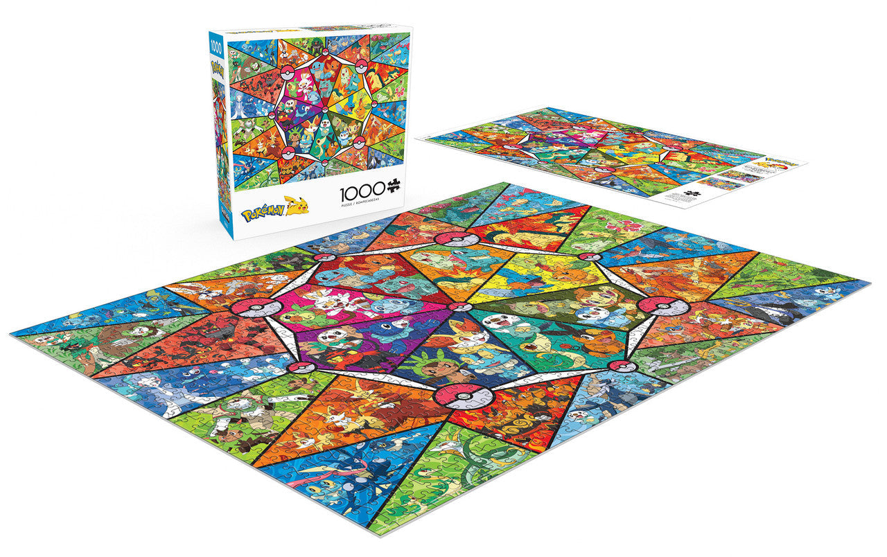 Puzzle 2000 pièces - Les 16 types de Pokémon