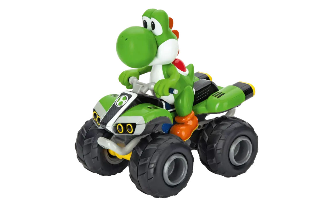 Carrera-2.4GHz Mario Kart, Yoshi - Quad-CARR370200997X-Legacy Toys