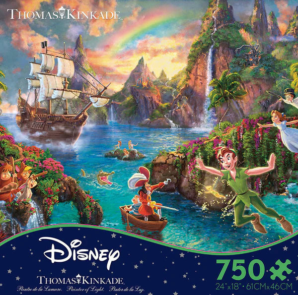 Ceaco-Thomas Kinkade Disney - Peter Pan's Neverland - 750 Piece Puzzle-2903-17-Legacy Toys