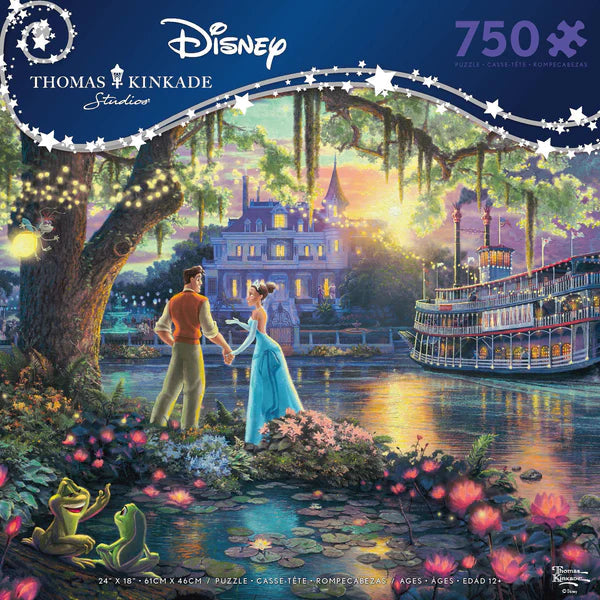 Ceaco-Thomas Kinkade Disney - The Princess and the Frog - 750 Piece Puzzle-2903-34-Legacy Toys