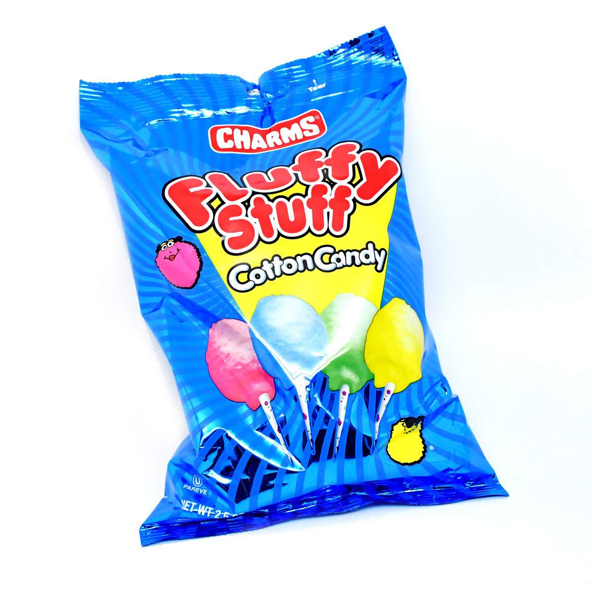 Charms-Fluffy Stuff Original Cotton Candy 2.5 oz. Bag--Legacy Toys