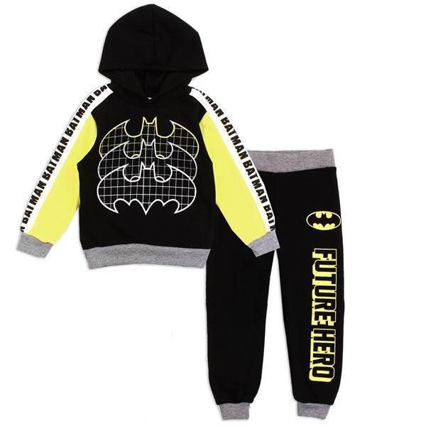 Childrens Apparel-BATMAN Boys Toddler 2PC Fleece Hoodie Set--Legacy Toys