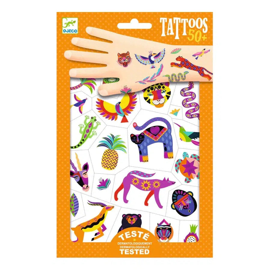 DJECO-Wild Beauty Tattoos-DJ09609-Legacy Toys