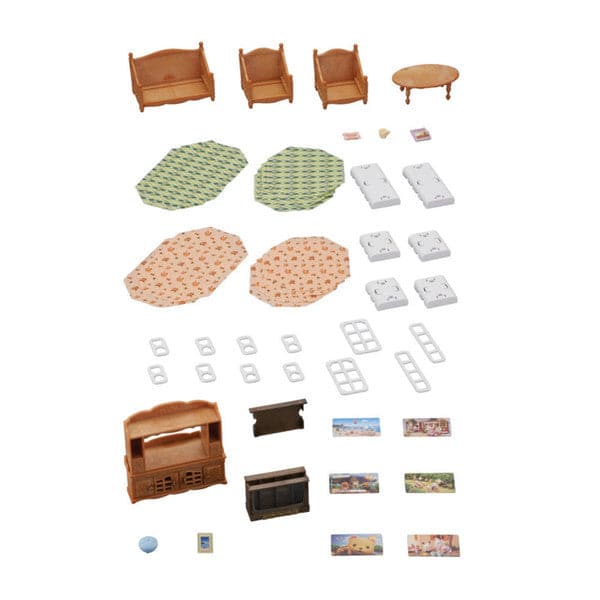 Epoch Everlasting Play-Calico Critters Comfy Living Room Set-CC1808-Legacy Toys