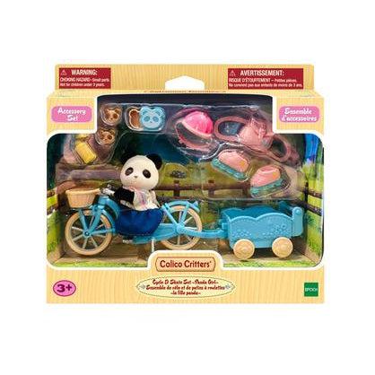 Epoch Everlasting Play-Calico Critters Cycle and Skate Set - Panda Girl-CC1981-Legacy Toys