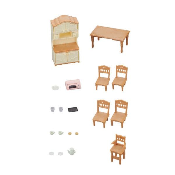 Epoch Everlasting Play-Calico Critters Dining Room Set-CC1809-Legacy Toys