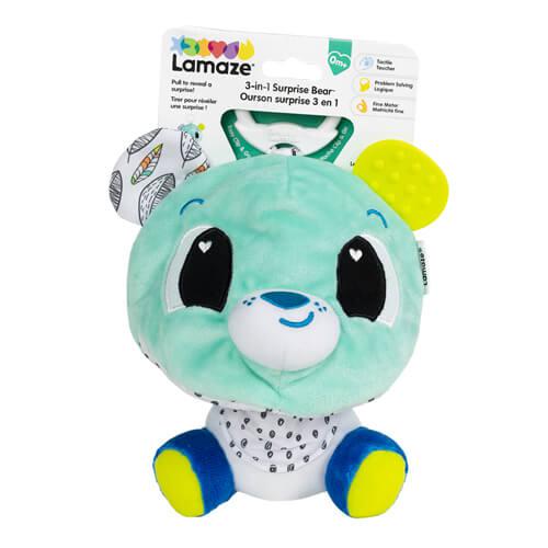 Fat Brain Toys-Lamaze 3-in-1 Clip and Go Bears-FA372-1-Legacy Toys