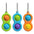 Fat Brain Toys-Simpl Dimpl Colorful-FA331-4-Purple/Green-Legacy Toys