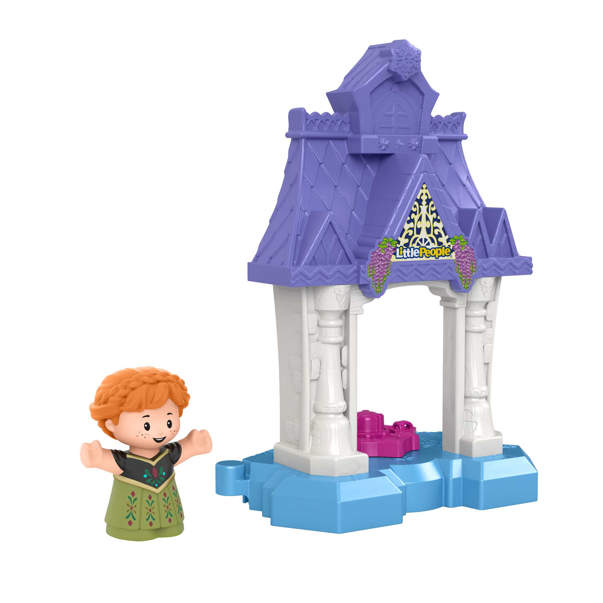 Fisher Price-Fisher-Price Little People - Disney Frozen Anna in Arendelle-HCC44-Legacy Toys