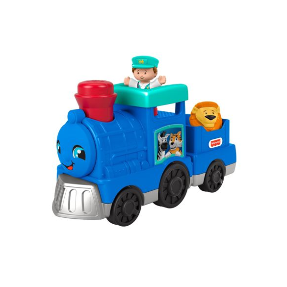 Fisher Price-Fisher-Price Little People Large Vehicle -GKY47-Animal Train-Legacy Toys