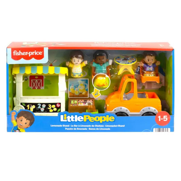 Fisher Price-Fisher-Price Little People - Lemonade Stand-HNN99-Legacy Toys