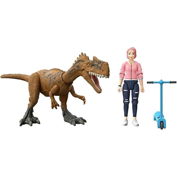 Fisher Price-Jurassic World Human and Dino Pack-HCL90-Brooklyn & Monolophosaurus-Legacy Toys