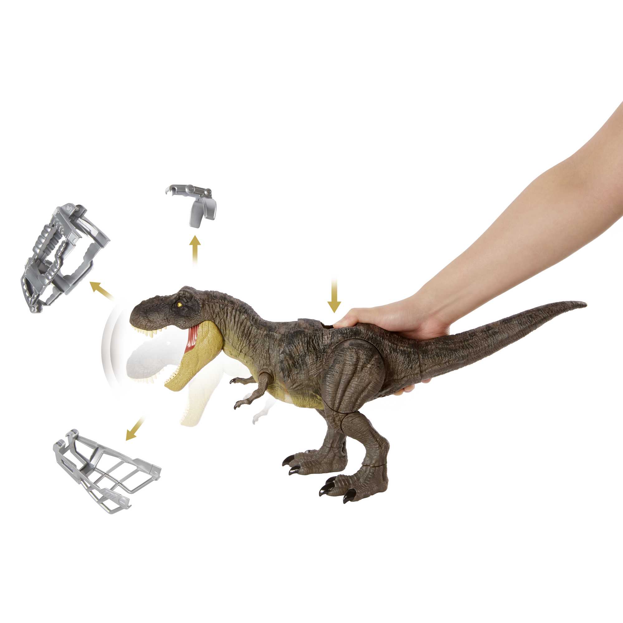 Fisher Price-Jurassic World Stomp 'N Escape Tyrannosaurus Rex-GYW84-Legacy Toys