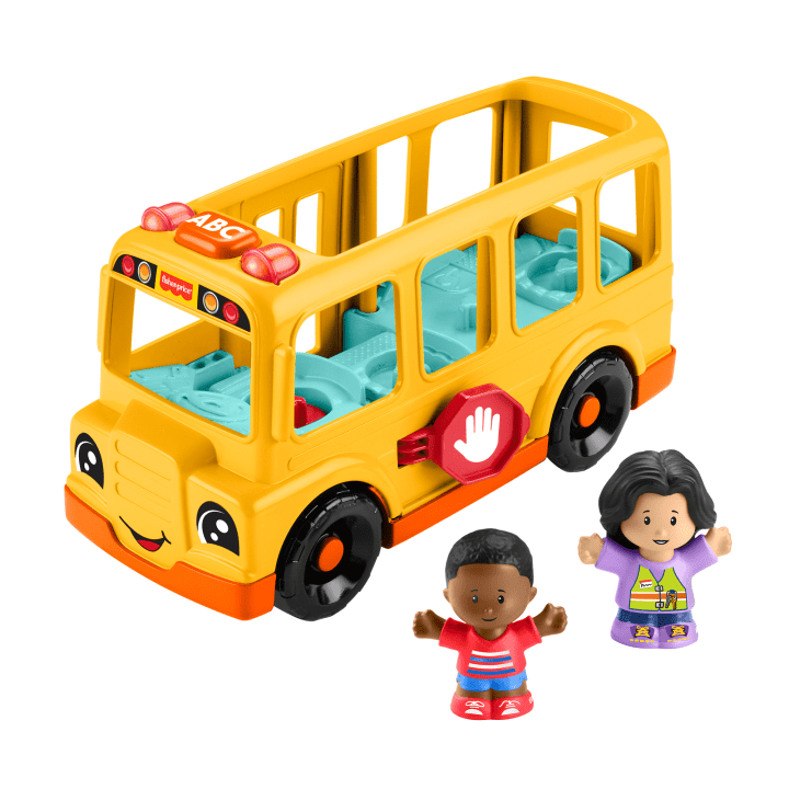 Fisher Price-Little People School Bus Toy With Lights And Sounds-HWB30-Legacy Toys