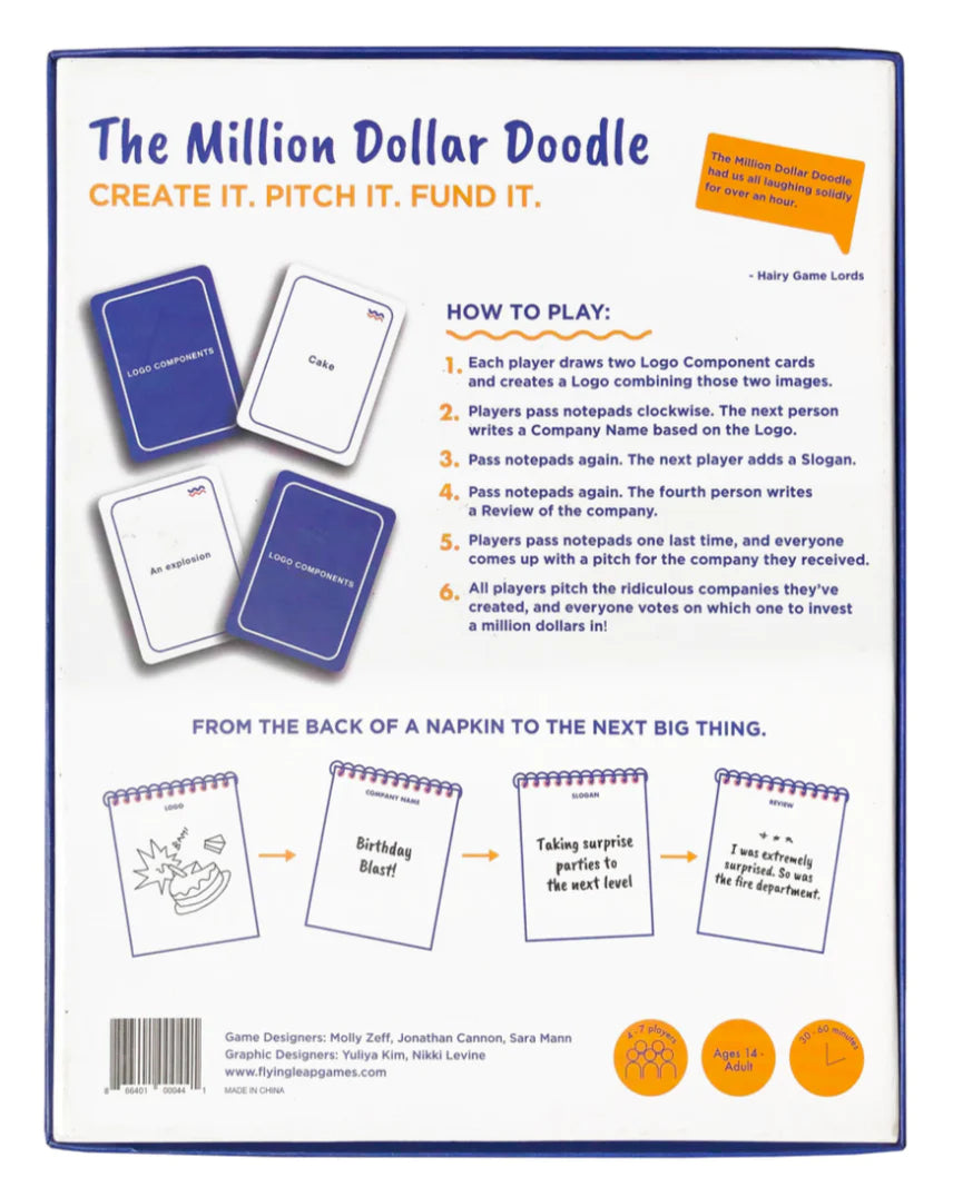 Flying Leap Games-The Million Dollar Doodle--Legacy Toys